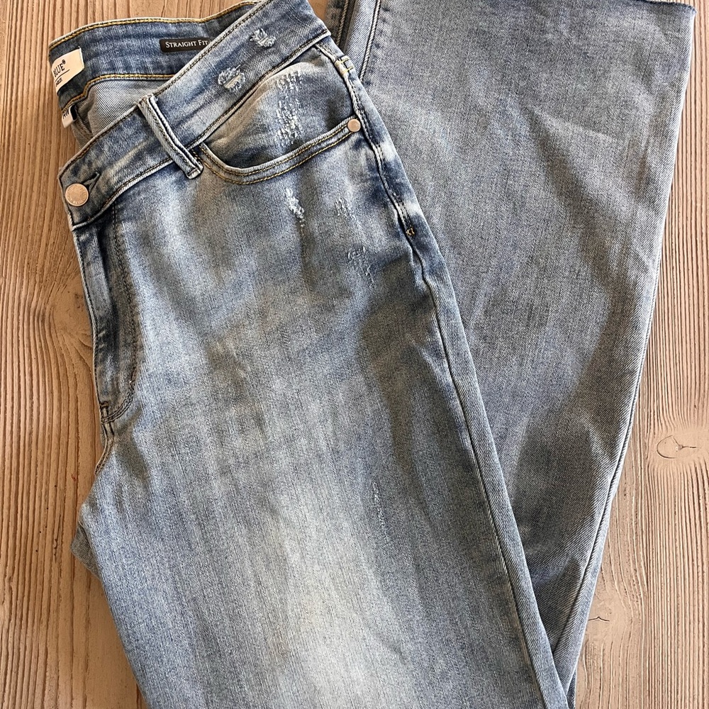 Judy Blue Light Blue strait fit  Denim Jeans size women’s 14W stretch fabric